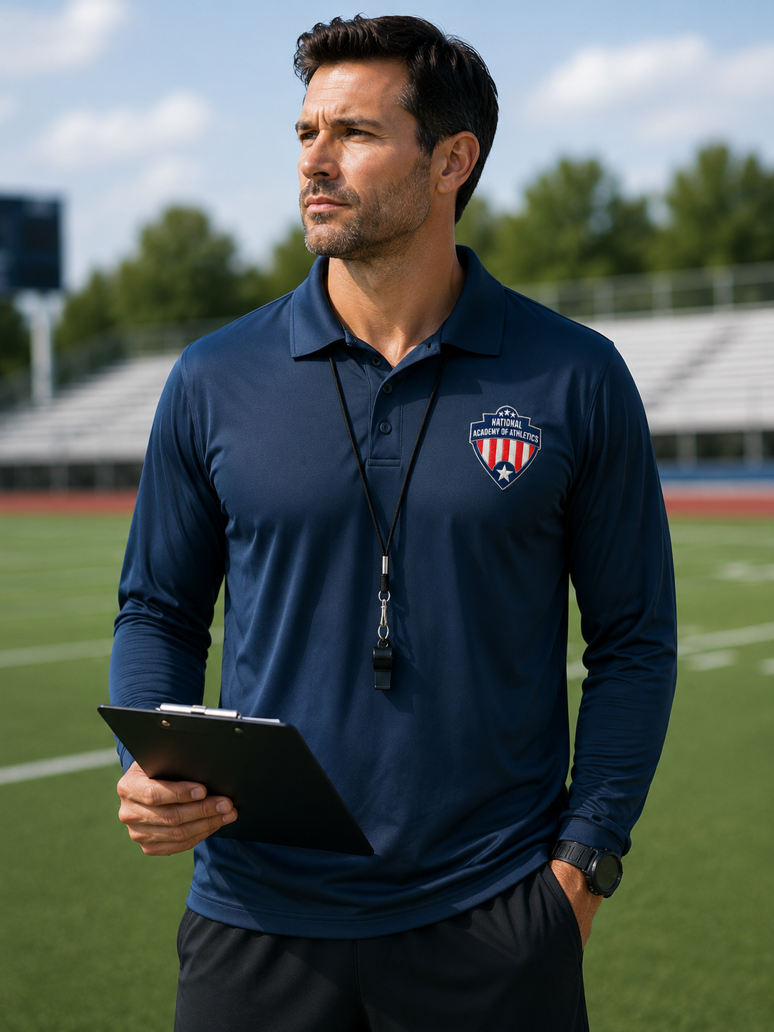 Coaches Summer Long Sleeve Polo Sale