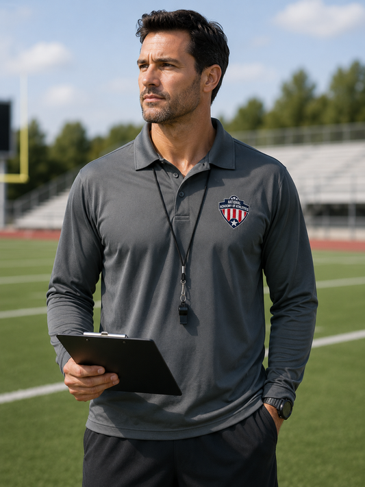 Coaches Summer Long Sleeve Polo Sale