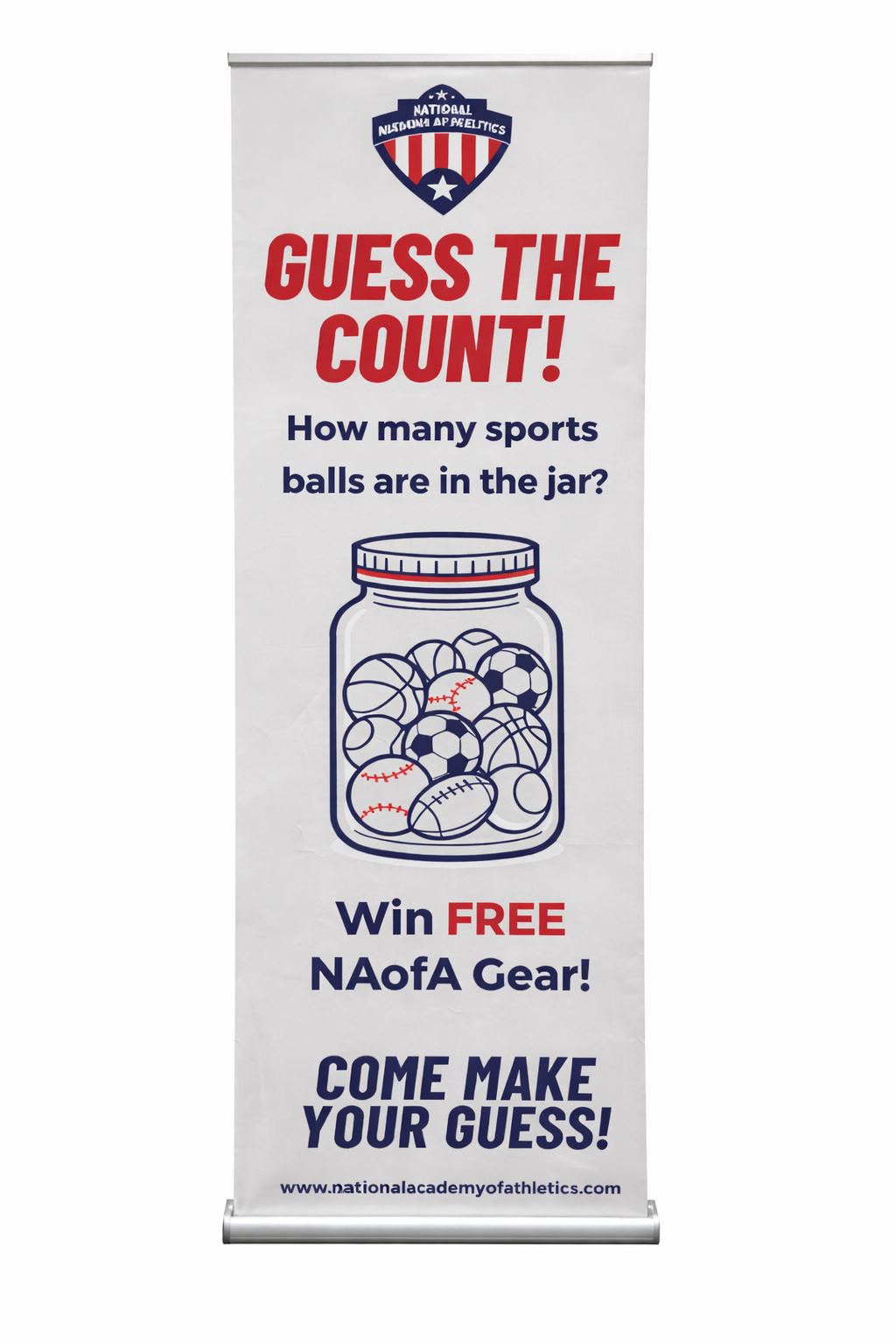 Guess the Count Banner & Stand