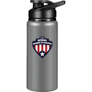 MVP Aluminum Sports Water Bottle with Snap Lid and Logo